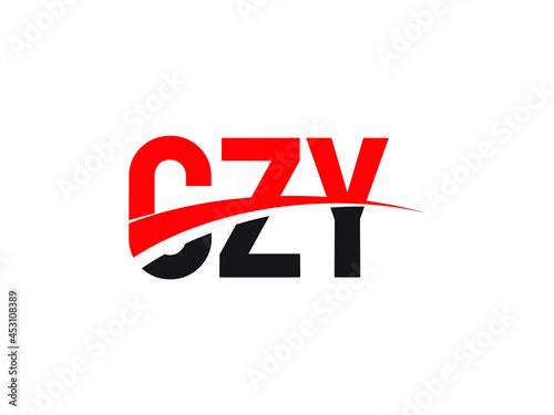 CZY Letter Initial Logo Design Vector Illustration photo