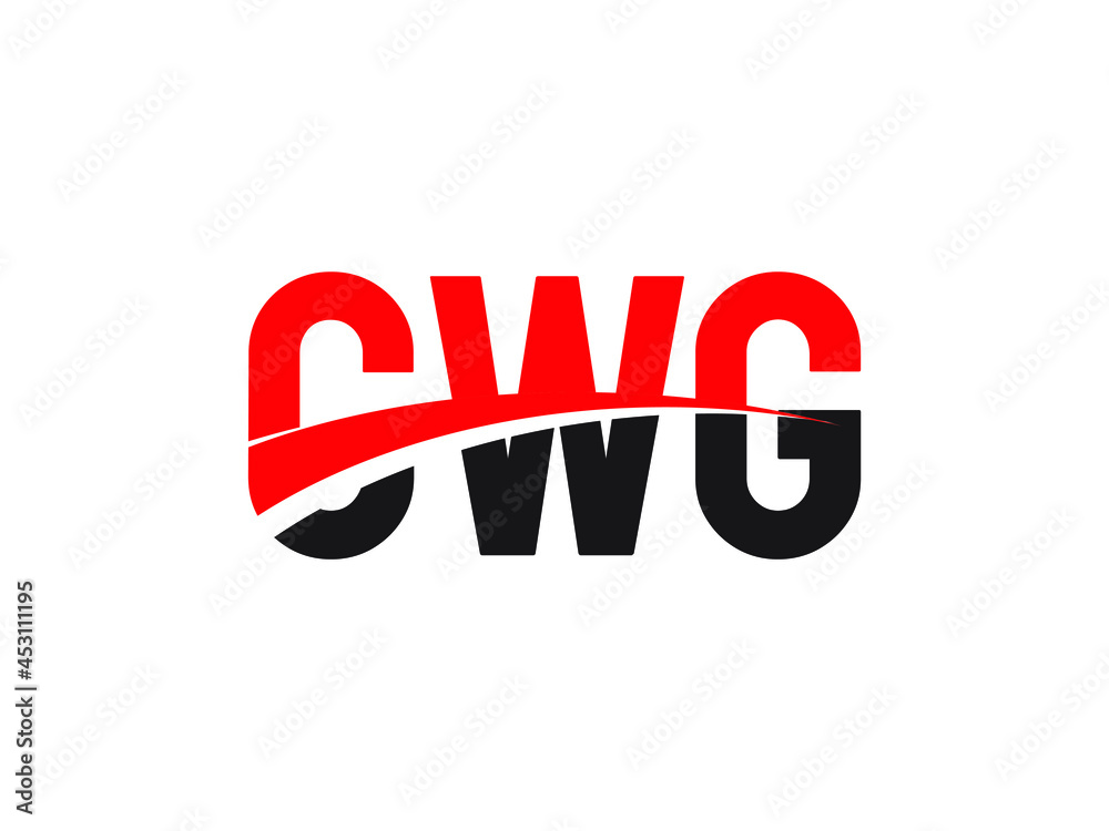 CWG Letter Initial Logo Design Vector Illustration