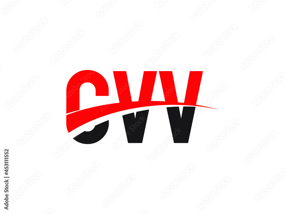 CVV Letter Initial Logo Design Vector Illustration