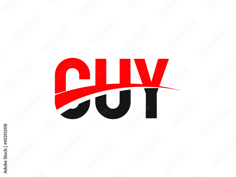CUY Letter Initial Logo Design Vector Illustration