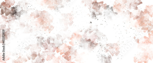 Multicolored watercolor on white with splash paint texture or grunge background design