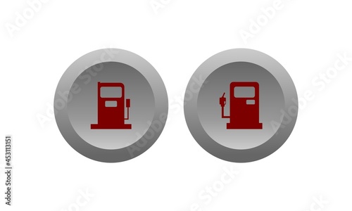 button fuel vector icon