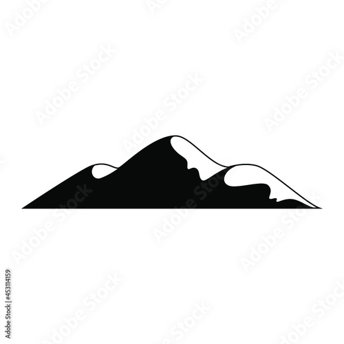 Mountains icon vector set. hike illustration sign collection. wild nature symbol or logo.