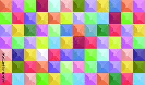 Colorful geometric background. Mosaic tiles. Vector illustration. 