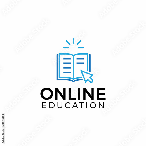 Online education logo.