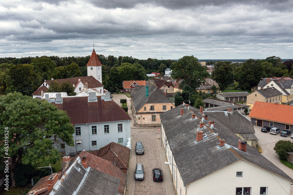 Talsi city central part, western Latvia.