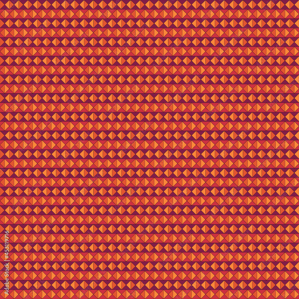 Seamless pattern. Ethnic ornament. Mini triangles background. Tribal wallpaper. Ethnical image. Small triangle shapes motif. Ancient mosaic. Digital paper. Folk web design. Textile print. Seamless pattern. Ethnic ornament. Mini triangles background. Tribal wallpaper. Ethnical image. Small triangle shapes motif. Ancient mosaic. Digital paper. Folk web design. Textile print.