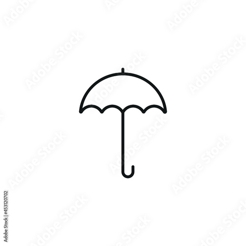 umberella icon outline illustration. ecology icon isolated on white background