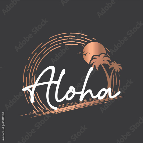 Aloha Hawaii T-shirt Design