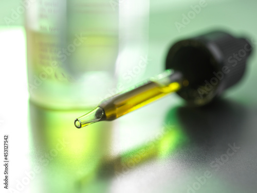 Pipette with essential oil photo