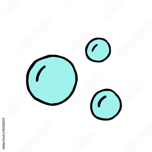 Bubbles. Balls. Air bubble. Vector. Doodle. Hand-drawn illustration.