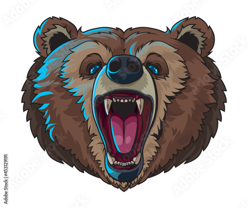 Bear Growl Vector illustration