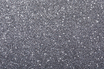 Beautiful shiny grey glitter as background, closeup