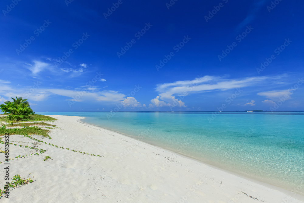 beautiful beach at Mantabuan Island, Samporna Sabah