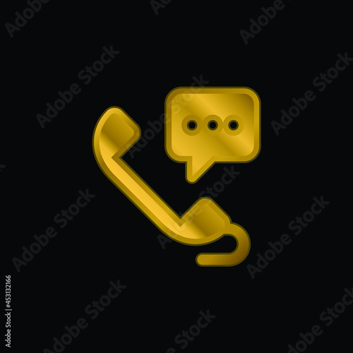 24 Hours gold plated metalic icon or logo vector