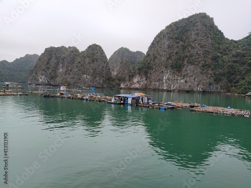 vietnamese houses in sea