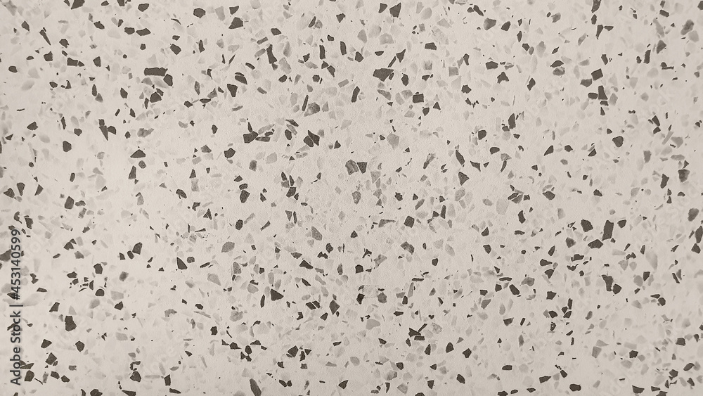 beige terrazzo background, consist of brown stone pigments. realistic floor tile pattern with natural stones, granite, marble, quartz, concrete grained granules. abstract vintage background. beige terrazzo background, consist of brown stone pigments. realistic floor tile pattern with natural stones, granite, marble, quartz, concrete grained granules. abstract vintage background.