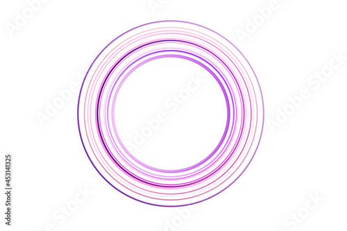Abstract radial motion blur in pink and lilac tones on a white background. Pink and lilac circles. Background for modern graphic design and text, label design, textile, clothing or brochure.