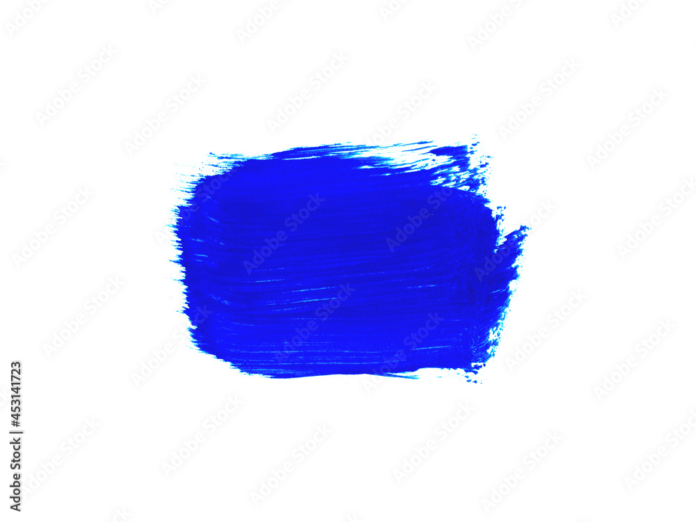 Blaue Pinselfarbe als Hintergrund Dekoration