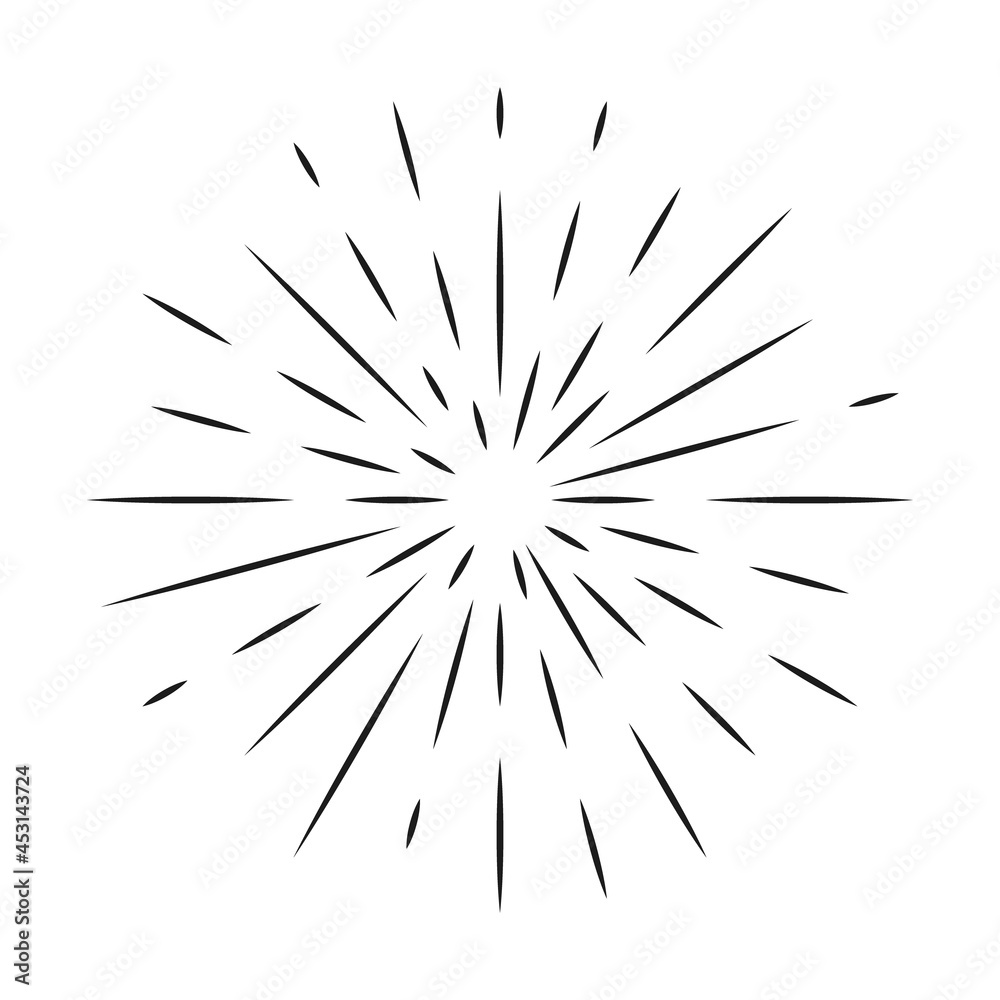 Sun burst isolated vector clip art. Rays of light on white background. Sun burst isolated vector clip art. Rays of light on white background.