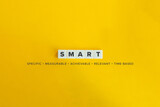 SMART business strategy banner. Minimal aesthetics.