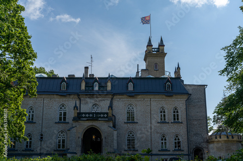 view of the Laitse Castle manor house in northern Estonia photo