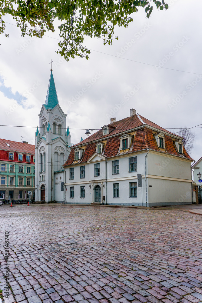 view of the historic city center in Riga view of the historic city center in Riga