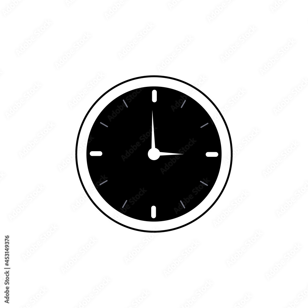 Analog clock dial - vector isolated on white background. Analog clock dial - vector isolated on white background.