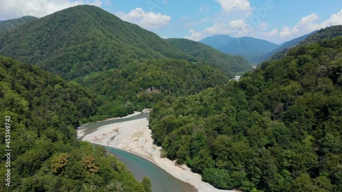 river in the mountains