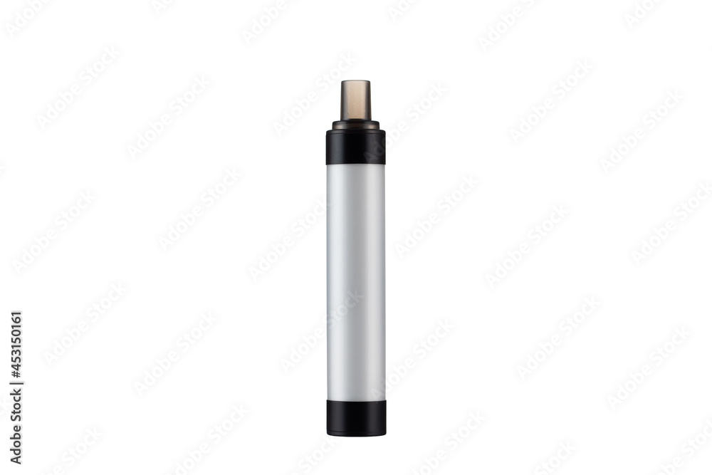 Electronic Cigarette isolated on a white background. Electronic device that simulates tobacco smoking. Electronic Cigarette isolated on a white background. Electronic device that simulates tobacco smoking.