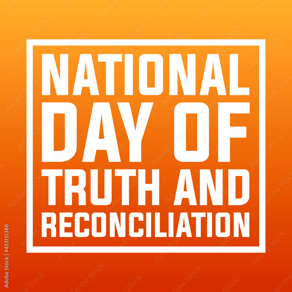 national day of truth and reconciliation modern creative banner, design ...
