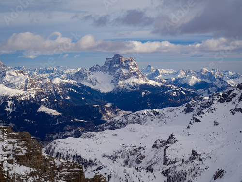 Beautiful view from the Sella Group (Fassa Valley, Italy) © Andrea