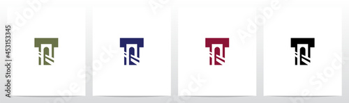 Bridge Inside Letter Logo Design T