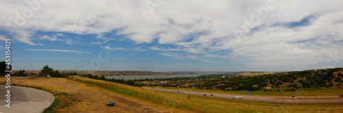 Views of Chamberlain, South Dakota on the Missouri River in Summer photo