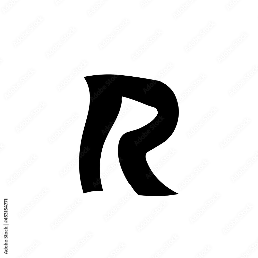 Abstract vector swing twist dancing funky icon lettering logo design Abstract vector swing twist dancing funky icon lettering logo design