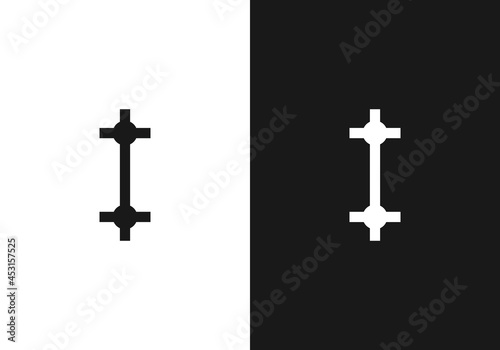 Scaffolding logo With Minimal Letter I 