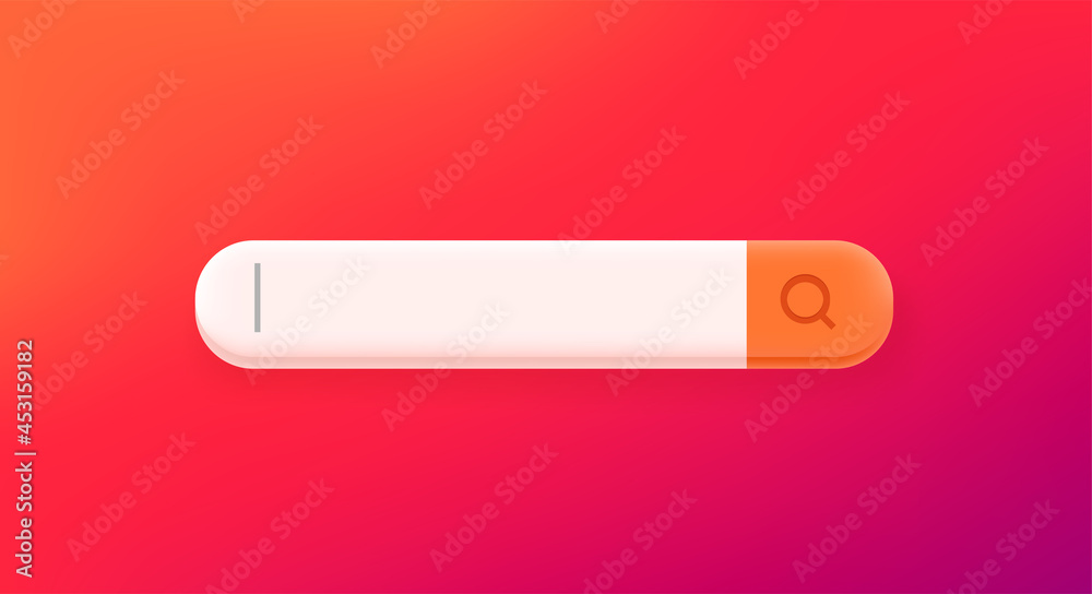 Searching information in internet. Vector copy space Searching information in internet. Vector copy space