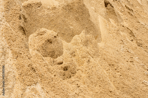 Coarse Sand pile and Find Granular Sand pile and fill Sand pile.