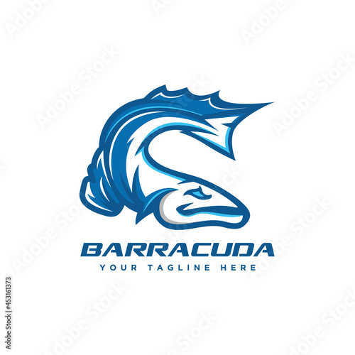 Barracuda logo design vector illustration photo