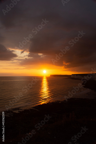 sunset over the sea