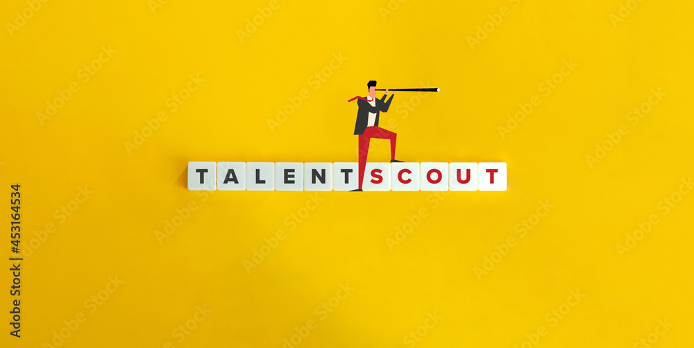 Talent Scout Banner. Minimal aesthetics. Talent Scout Banner. Minimal aesthetics.