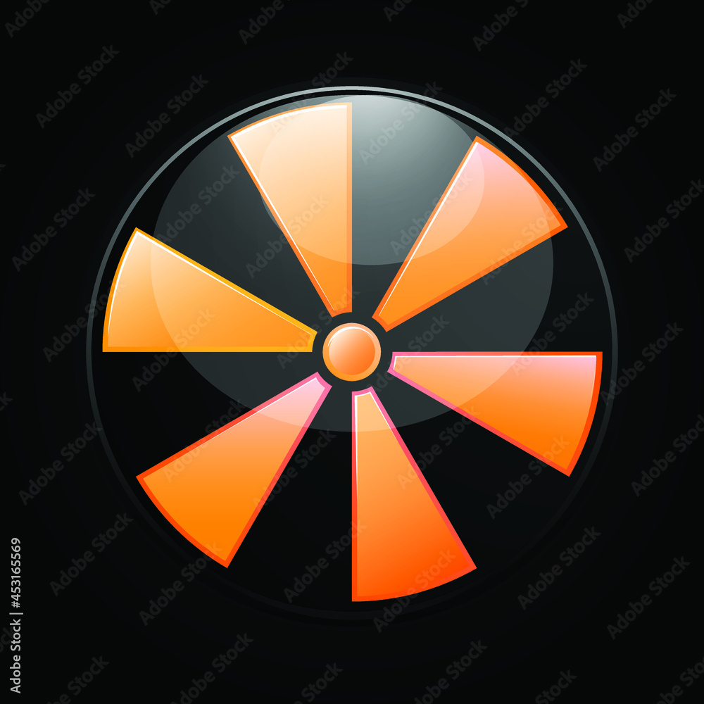 radiation warning sign on the white background radiation warning sign on the white background