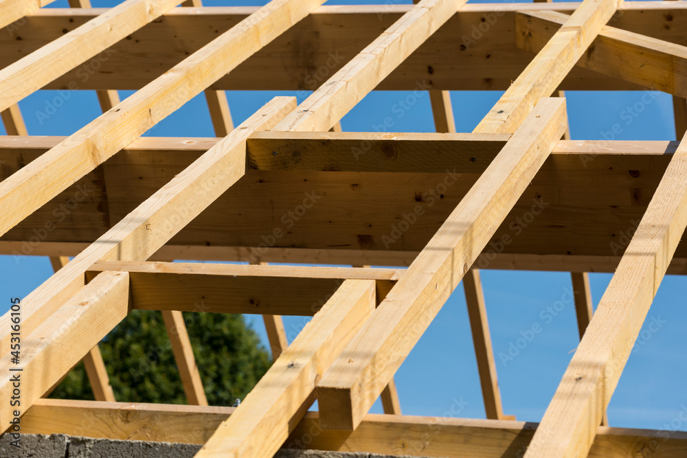 Charpente neuve en construction Charpente neuve en construction