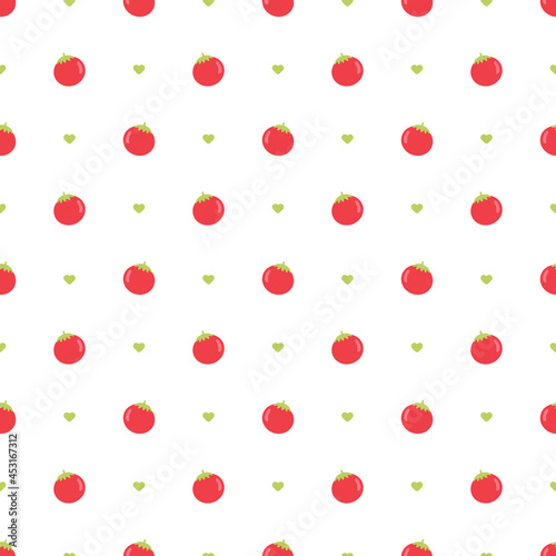 Fototapeta Naklejka Na Ścianę i Meble -  tomato seamless pattern vector background