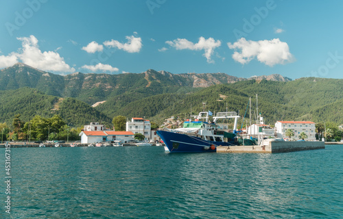 Ferry Port at Marina Limenass Thassos,Greece