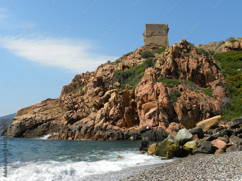 rocks and beach