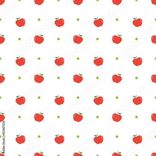 apple seamless pattern vector background