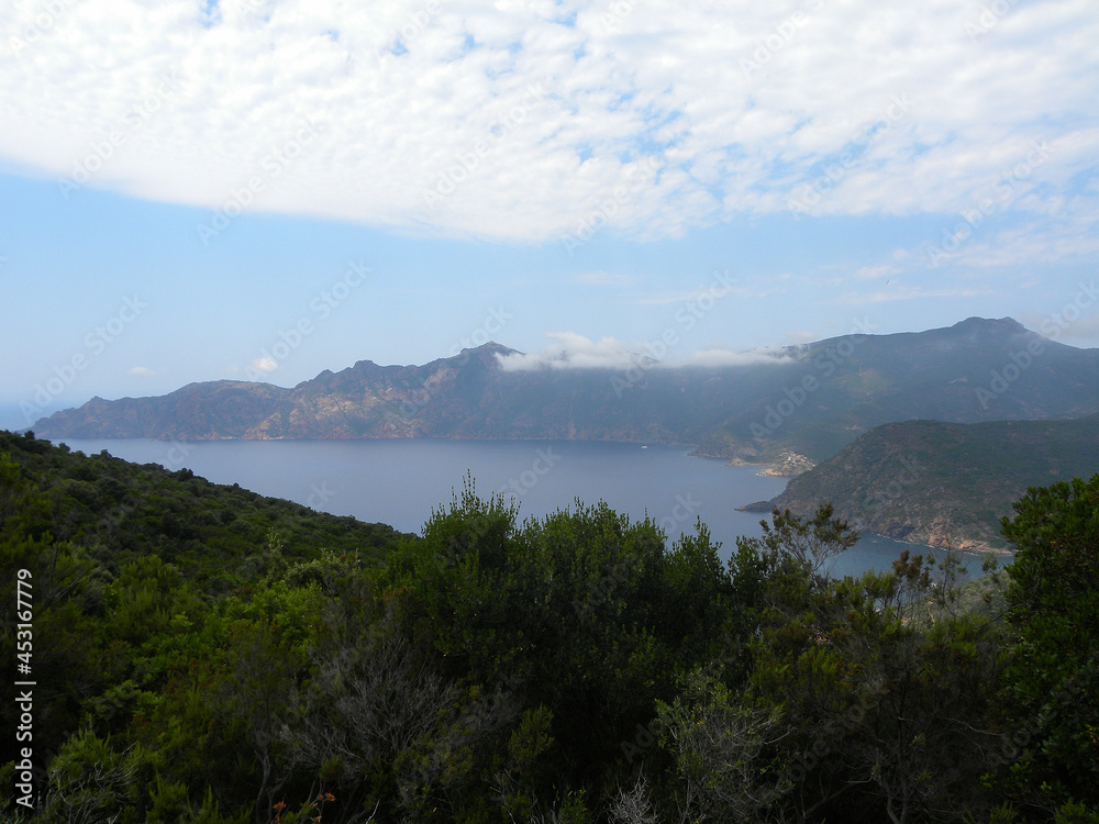 lake and mountains