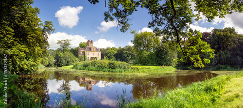 Oldenaller castle seen from the surrounding park