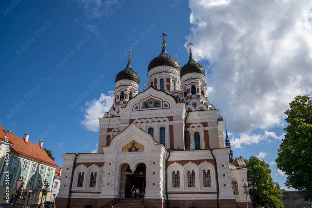 the Alexander Nevsky Cathedral in the heart of the old town of Tallinn